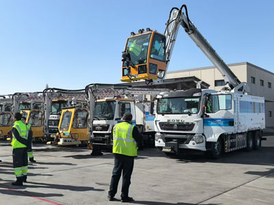 Odmrazovacie vozidlo Tianyi GSE sa začalo sk&uacute;šobne použ&iacute;vať na letisku Xinjiang Tianshan